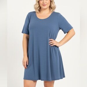 308 - LuLaRoe - Heather Blue Top - Size‎ M